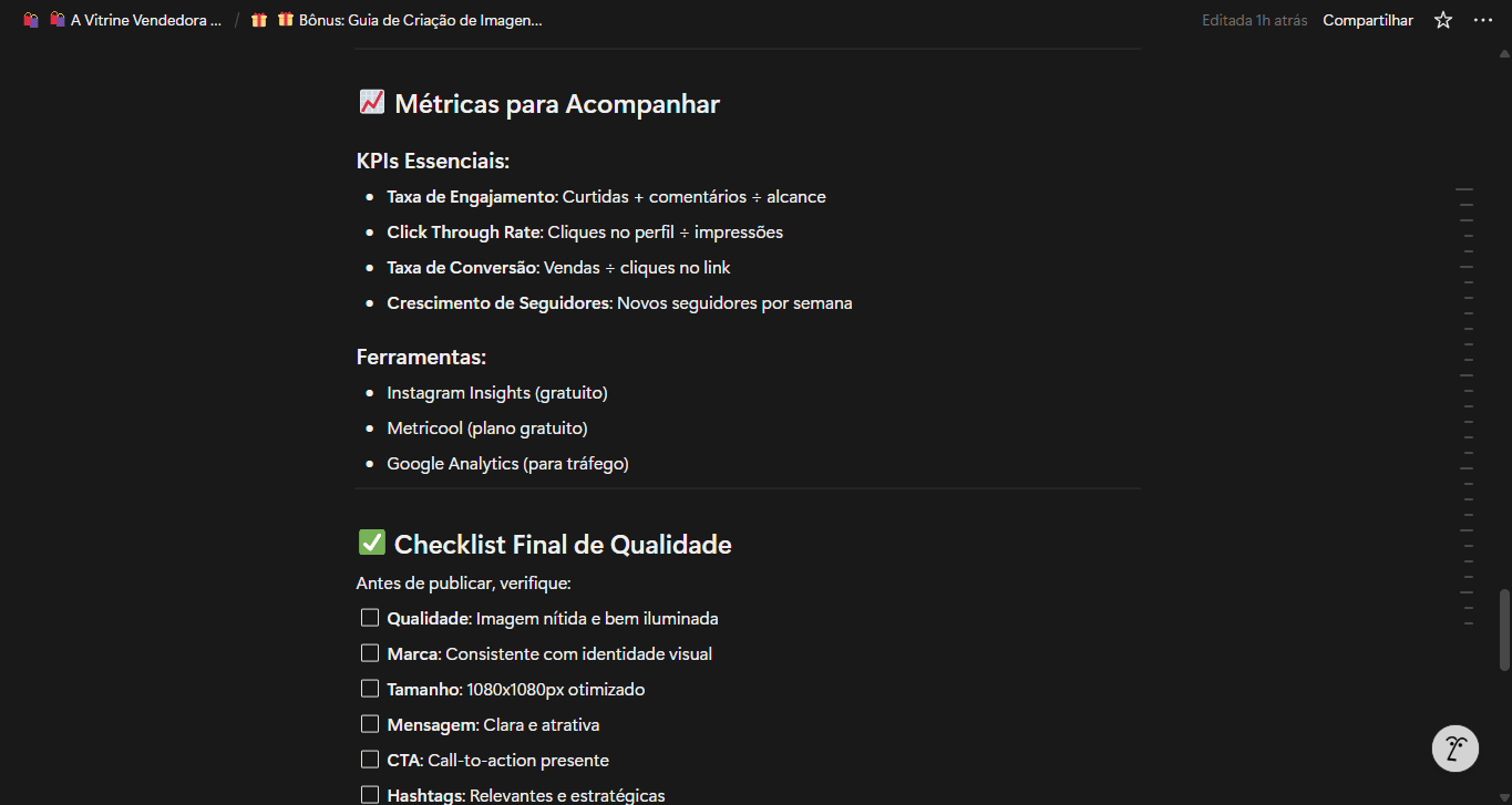 Visão geral do toolkit no Notion