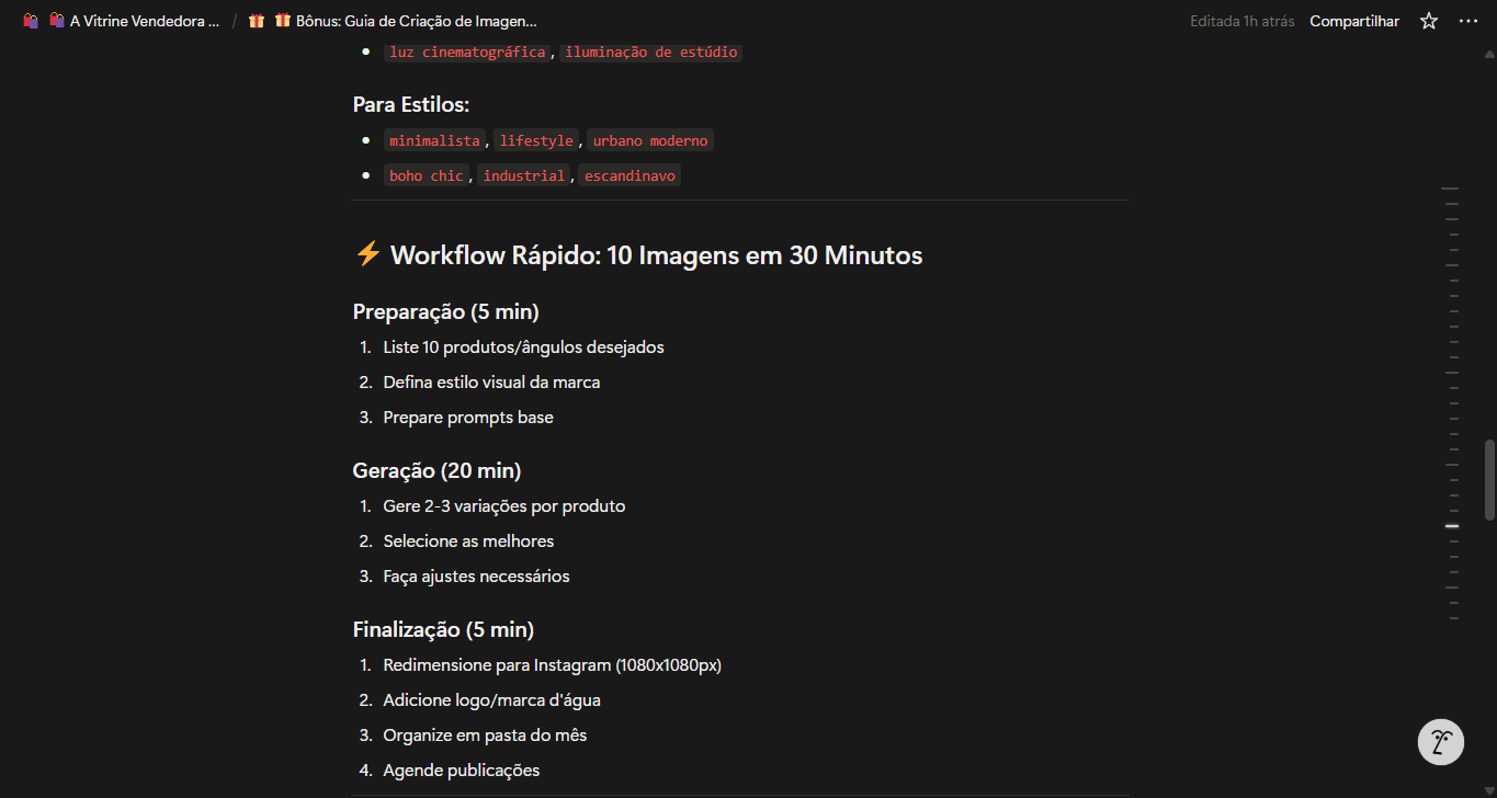 Descrições de produtos